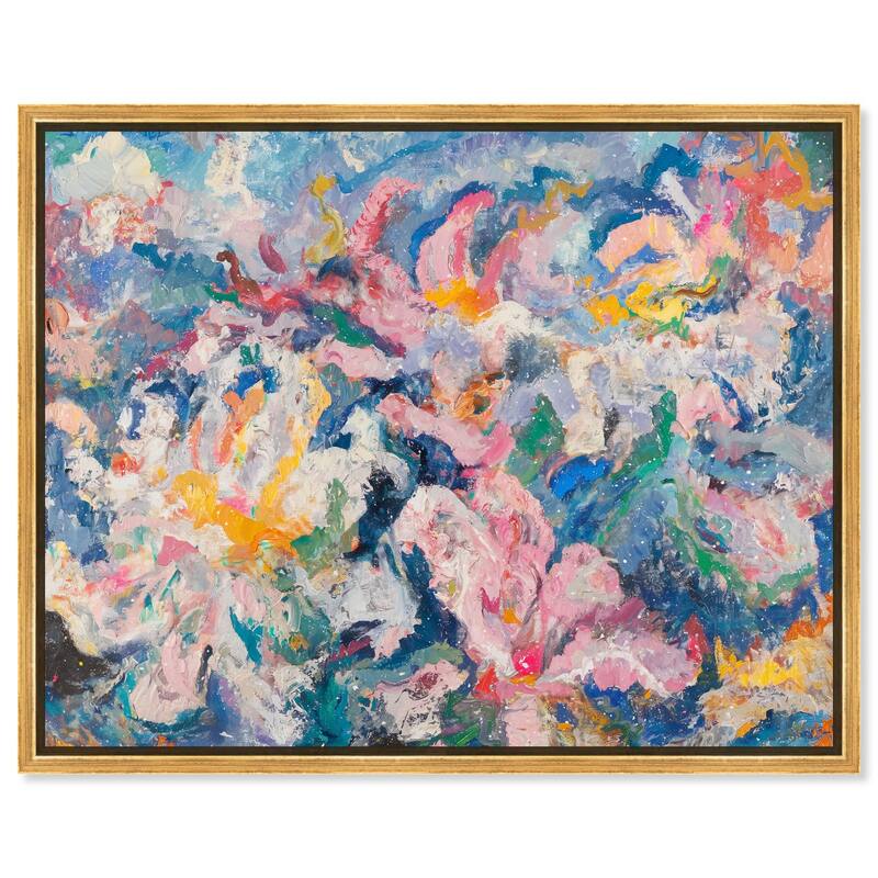 Pastel Riot II Canvas by Art Remedy - Gold - 30" x 24"