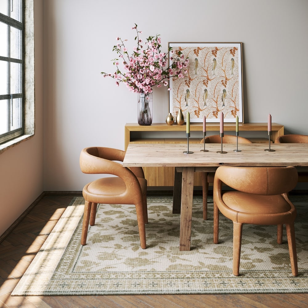 Padma Lakshmi Botanica Hand-Tufted Botanical Wool-Blend Rug