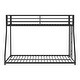 preview thumbnail 10 of 20, Furniture of America Ambell Modern Metal Low Profile Bunk Bed with Reversible Ladder