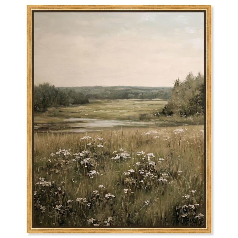 Marshland Whispers Canvas by Art Remedy - Gold - 30" x 36"
