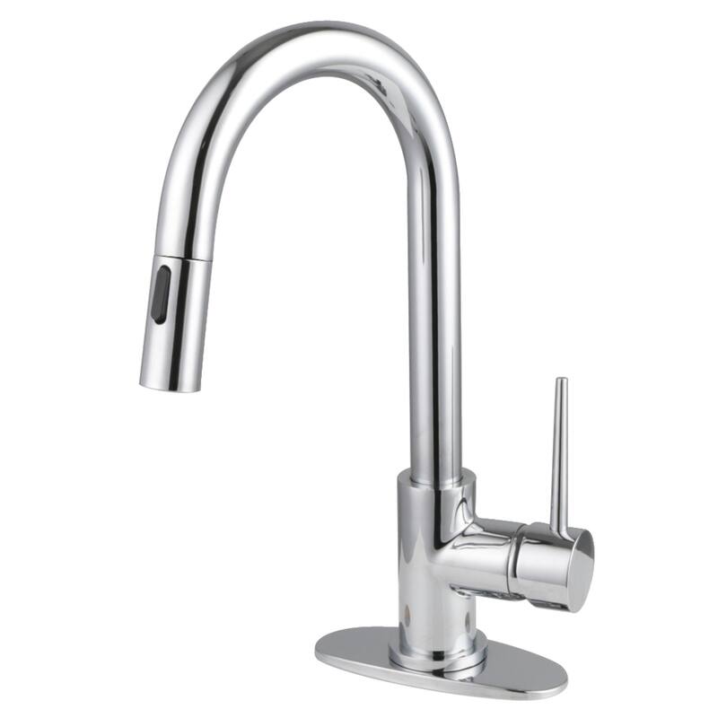 Kingston Brass Essex Double-Handle Wall-Mount Pre-Rinse Bridge Kitchen Faucet - Polished Chrome