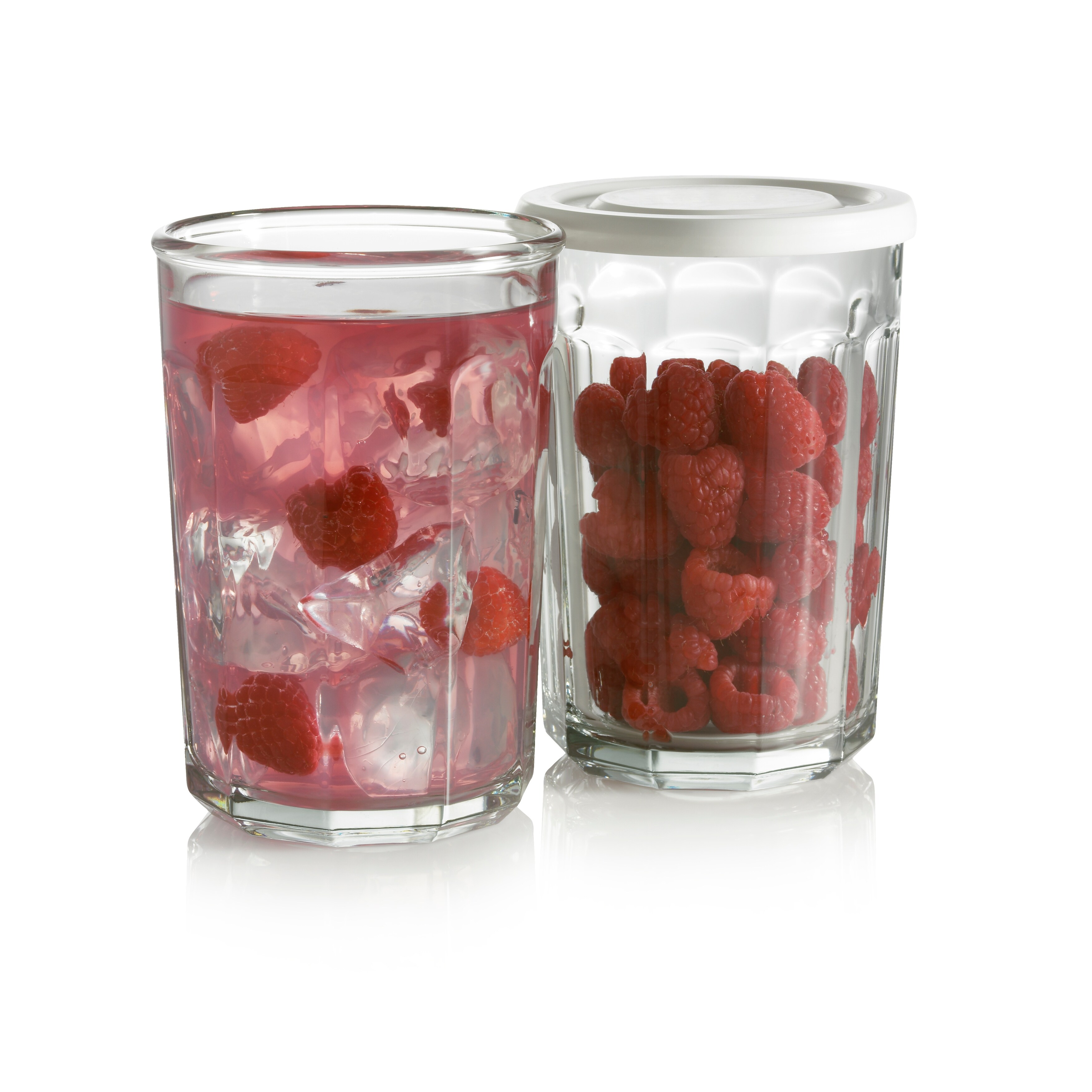 Luminarc Working Glass 21 Ounce Storage Jar/Cooler, Set of 4 - Bed