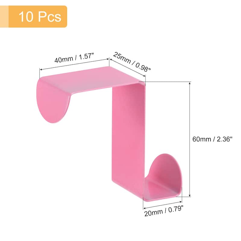 Over the Door Hooks, 10pcs - Stainless Steel S-Shaped Double Hooks