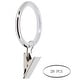 preview thumbnail 15 of 24, Meriville Drapery Curtain Rings with Clip - 1.5-Inch Inner Diameter with insert