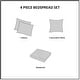 preview thumbnail 9 of 14, Madison Park Levine Cotton 4-Piece Bedspread Quilt Set with Shams and Throw Pillows