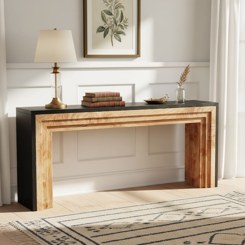 70.9 Inch Narrow Long Console Sofa Table Behind Couch - 11.61" D x 70.9" W x 32.68" H