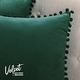 preview thumbnail 26 of 89, Deconovo Velvet Pom-poms Throw Pillow Covers 2 PCS(Cover Only)