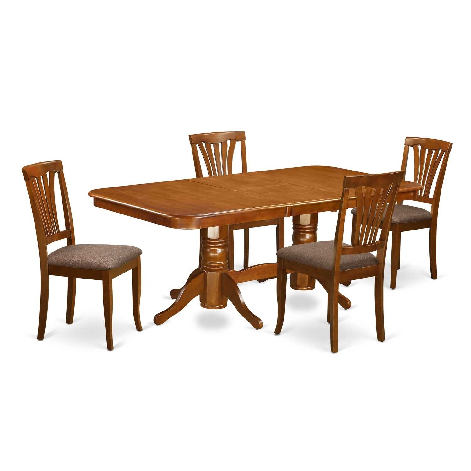 Vintage Dining Table Set - 9 Piece Victorian Style Table & Chairs