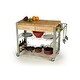 preview thumbnail 3 of 2, Chris & Chris Stadium Kitchen 1.5-inch thick Work Station with drawers