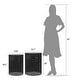 preview thumbnail 3 of 14, Adeco Set of 2 Round Nesting Side End Tables Set for Bedroom