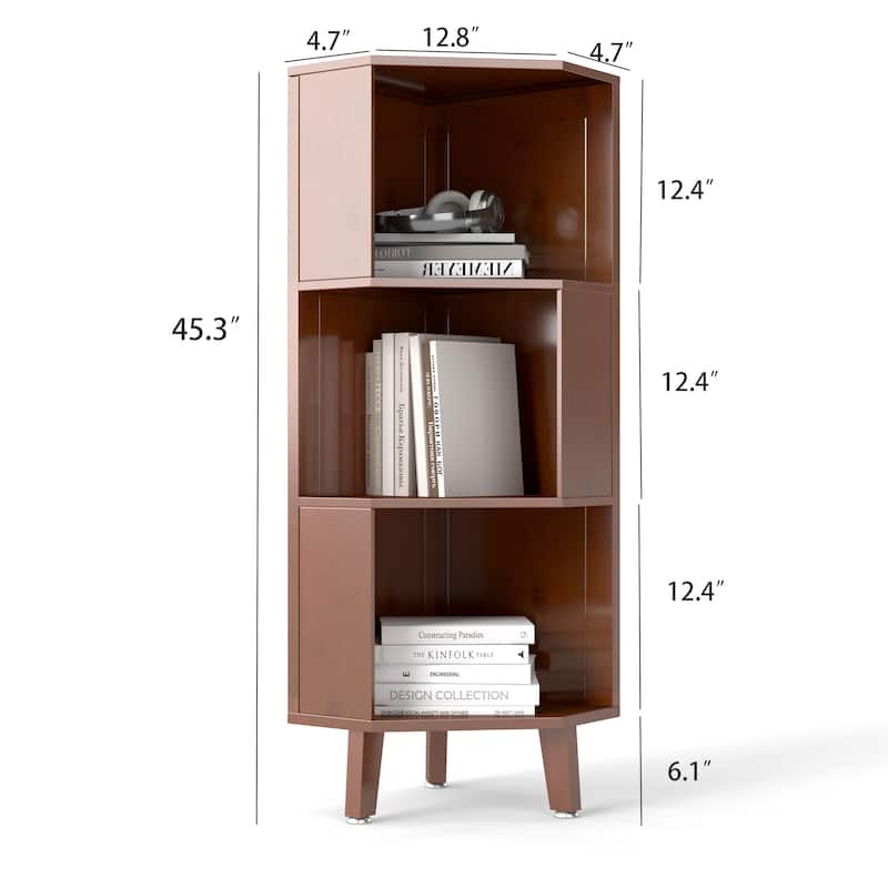 Corner Shelf, Multi-layer Corner Bookshelf, Bookcase, Display Rack