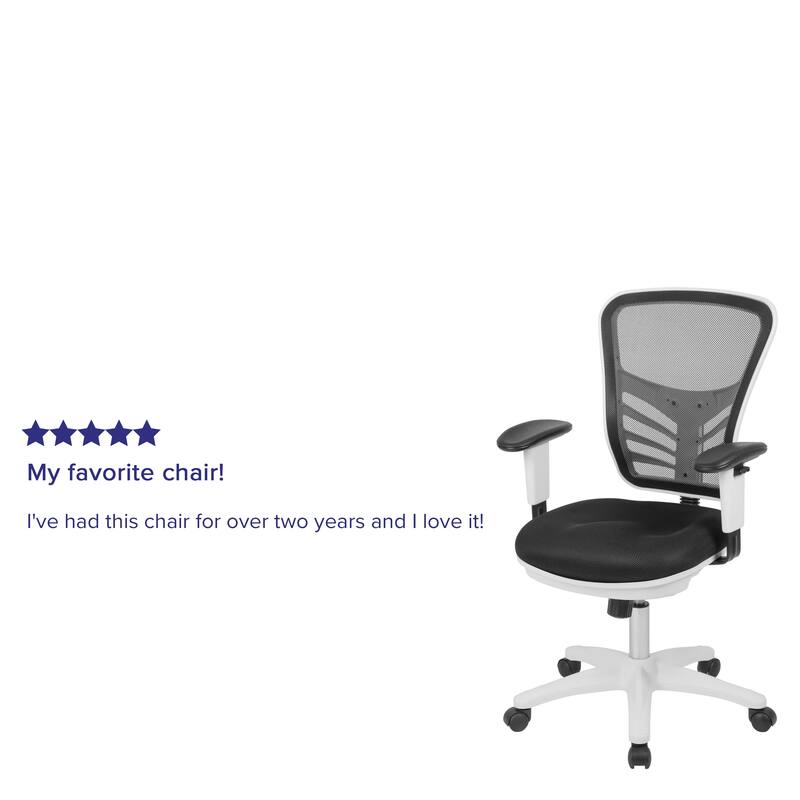 Mid-back Blue Mesh Adjustable Ergonomic Office Chair