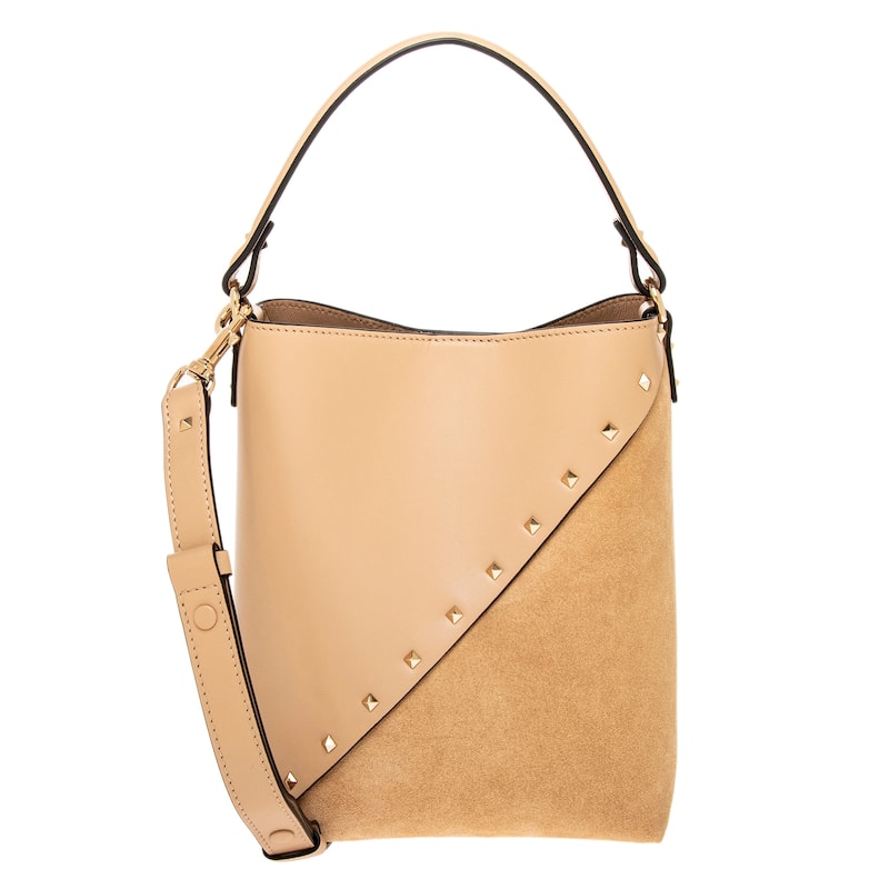 Valentino Rockstud Wispy Bucket Bag