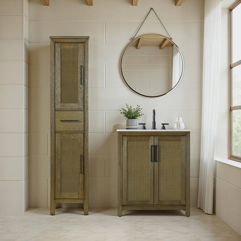 Winslow 16-28 Inch Bath Storage Cabinet