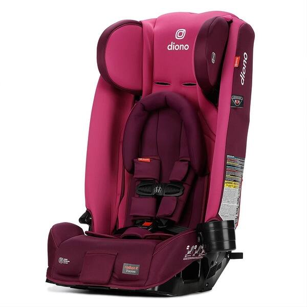 slide 2 of 8, Diono Radian 3RX Slim Fit Steel Core 3 in 1 Convertible Car Seat, Purple Plum - 28.1