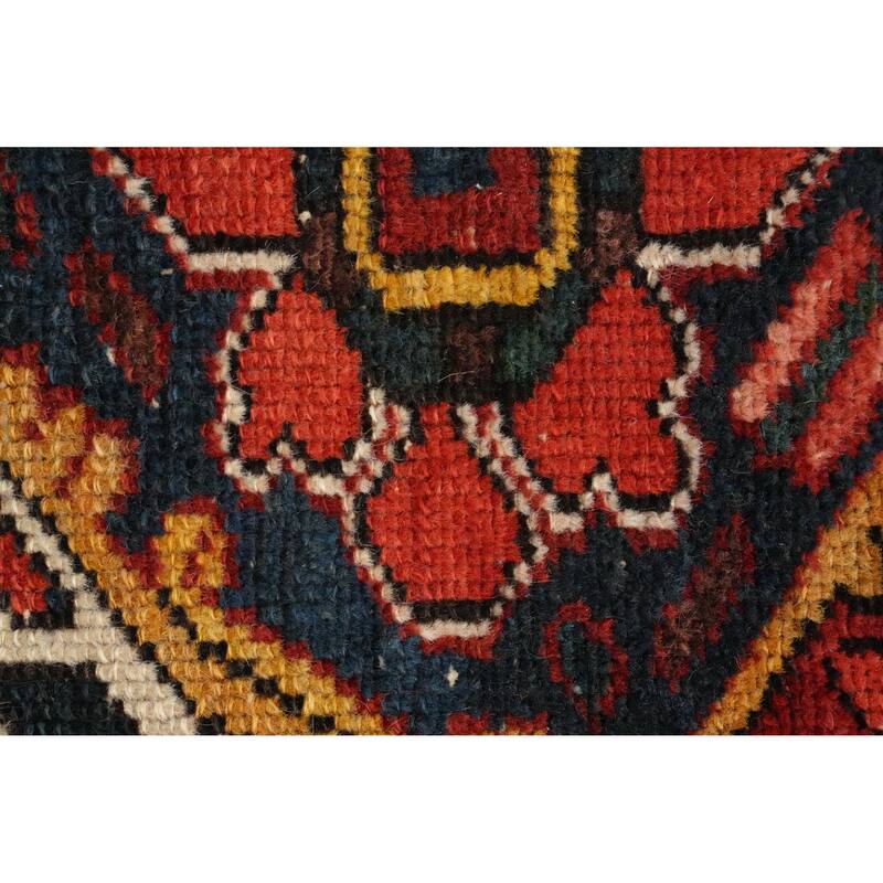 Hand Knotted Oriental 100% Wool Carpet Traditional Floral Oranges & Rust Bakhtiari Area Rug - 9' 6'' X 6' 7''