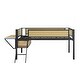 preview thumbnail 24 of 28, Kids and Baby Twin Size Metal Loft Bed with Desk,LED Lights,Storage Shelves