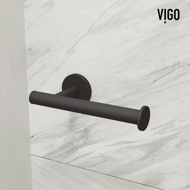 VIGO Elan 3-Piece Bathroom Hardware Accessory Set with 24 in. Towel Bar, Toilet Paper Holder, Hand Towel Holder
