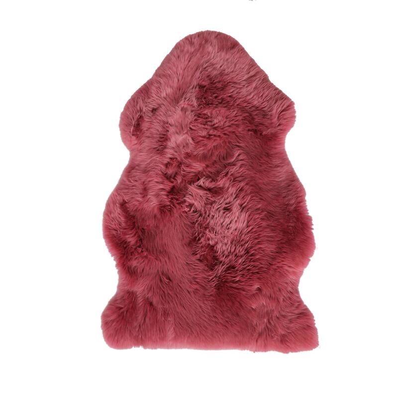 Natural Home Decor Milan Sheepskin Double Rug | 1-Piece - 2' x 6' - Black