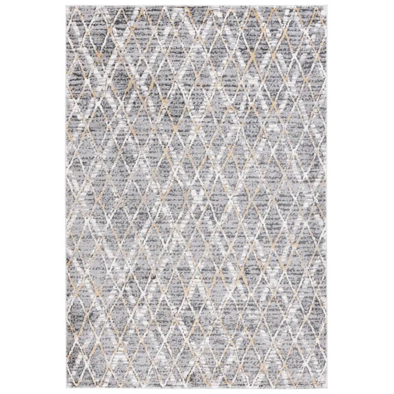 SAFAVIEH Lagoon Firmine Modern Rug - 4' x 6' - Grey/Gold