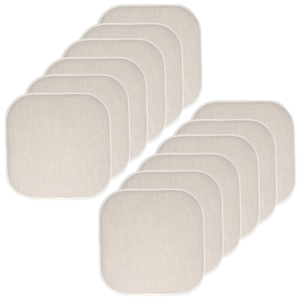 Sweet Home Collection Alexis Memory Foam Non Slip Back Chair Pad Cushion 16" x 16"