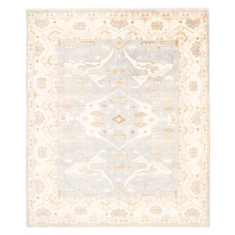 ECARPETGALLERY Hand-knotted Royal Oushak Grey Wool Rug - 8'3 x 9'9