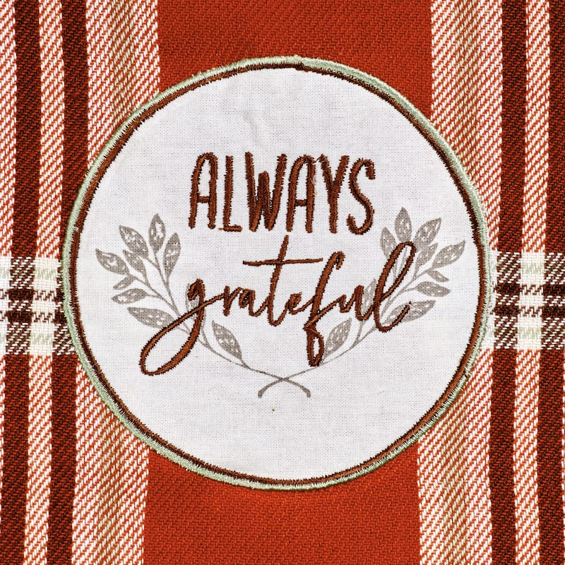 DII Thanksgiving Cozy Picnic, Plaid Dishtowel Set of 4
