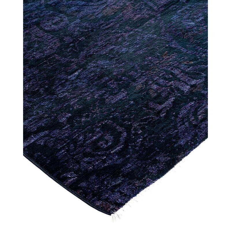 Contemporary Overdyed Wool Hand Knotted Area Rug - 6' 2" x 8' 10"