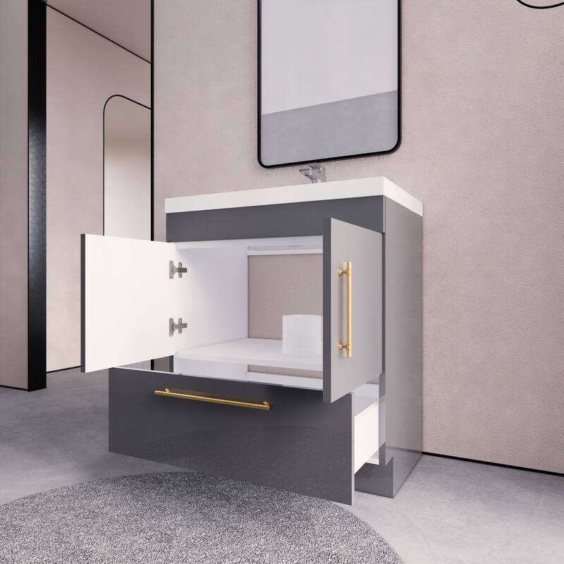 Eliza 30'' Freestanding Vanity with Single Sink