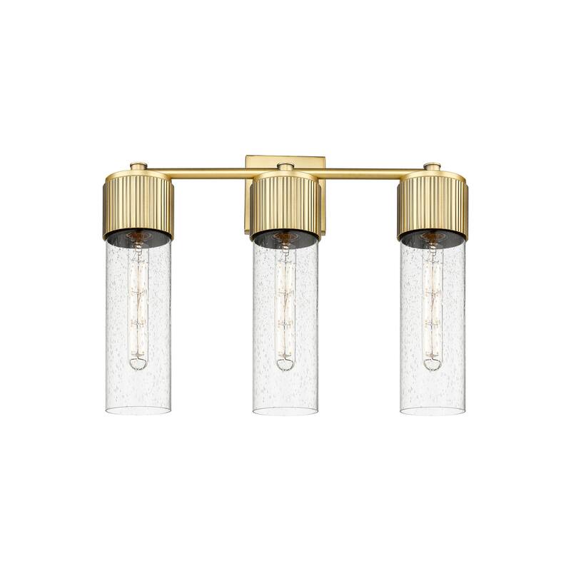 Innovations Lighting 428-3W-16-21 Bolivar Vanity Bolivar 3 Light 21" - Brushed Brass / Seedy