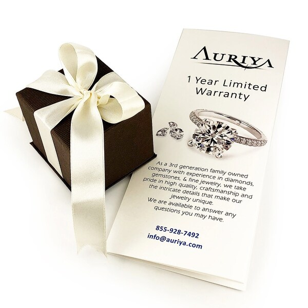 Auriya 1 7/8ct Princess-cut Purple Amethyst and Diamond Engagement 