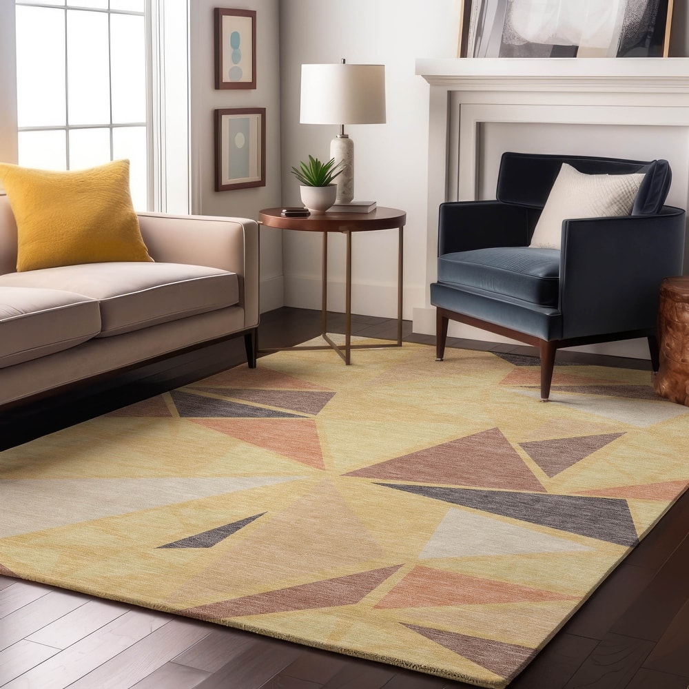 Premium Washable Super Soft Contemporary Mosaic Mayfield Rug