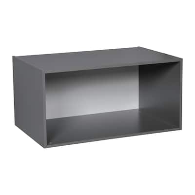 33" x 15" Wall Cabinet-Double Door-Grey - 33 x 15 x 12