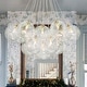 preview thumbnail 29 of 29, 13/ 19-Light Modern Glam Large Sputnik Cluster Glass Globe Bubble Chandelier with Swirled Glass Bubble Globe (Bulb Not Included)