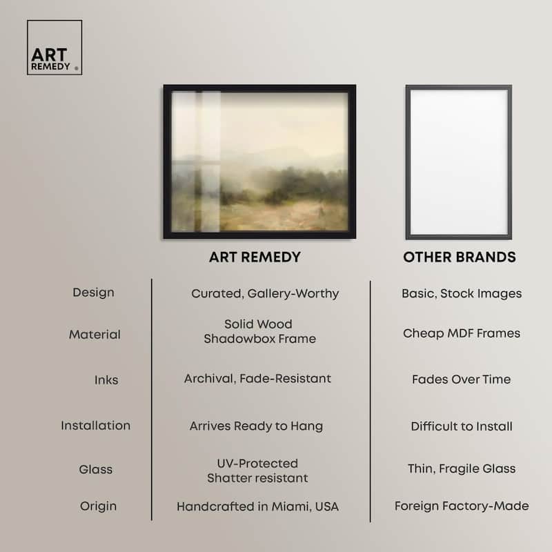 Haze Horizon Shadowbox by Art Remedy