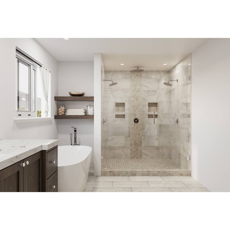 Tufo 12 in. x 12 in. Glazed Porcelain Mosaic Wall and Floor Tile