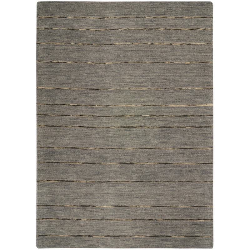 Calvin Klein Halo Contemporary Stripe Area Rug