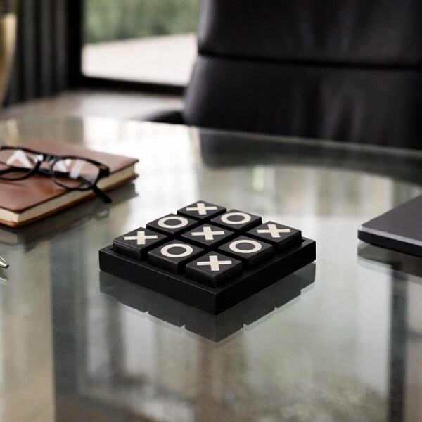 Classic Tic Tac Toe Game for Tabletop Decor - 6.0