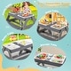 preview thumbnail 7 of 7, Gymax 4-in-1 Kids Picnic Table Set w/ 3 Removable Bins & Lids Foldable