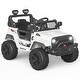 preview thumbnail 16 of 44, Ride on Truck Car 12V Kids Electric Vehicles with LED Light, Bluetooth White
