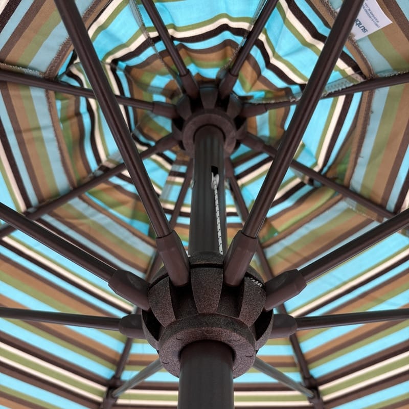 Tropishade 7.5' Market Umbrella with Sunbrella 56039 Scavo Limelite