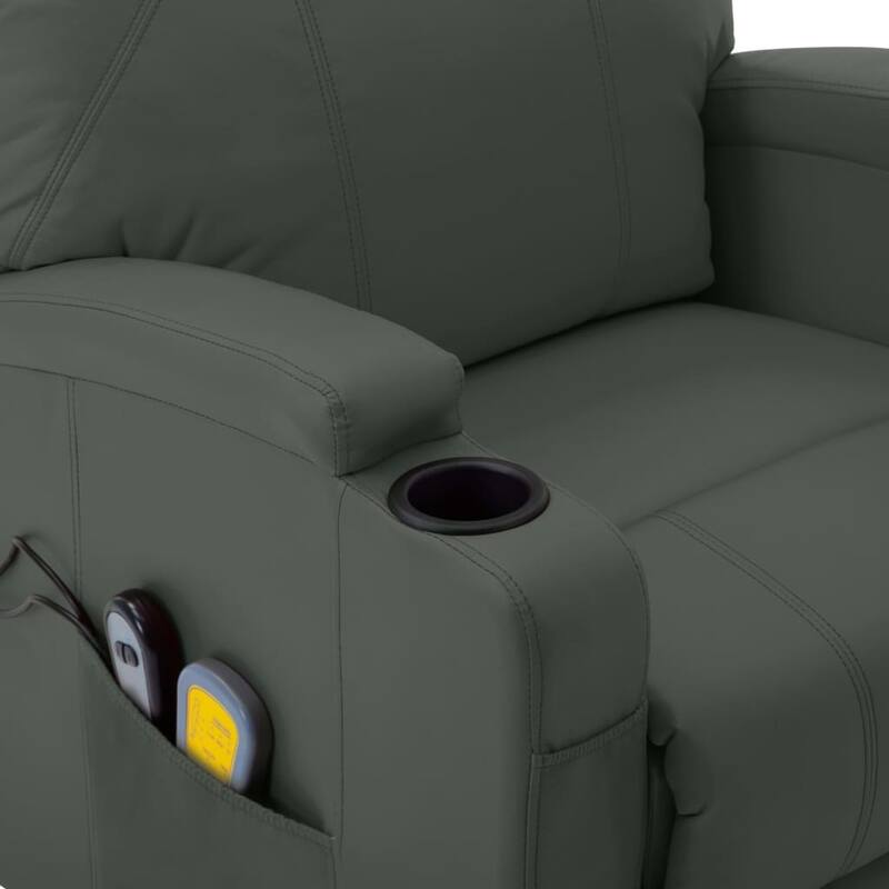 vidaXL Power Lift Recliner Electric Lift Chair for Home Theater Faux Leather - 29.9" x 34.4" x 42.1"