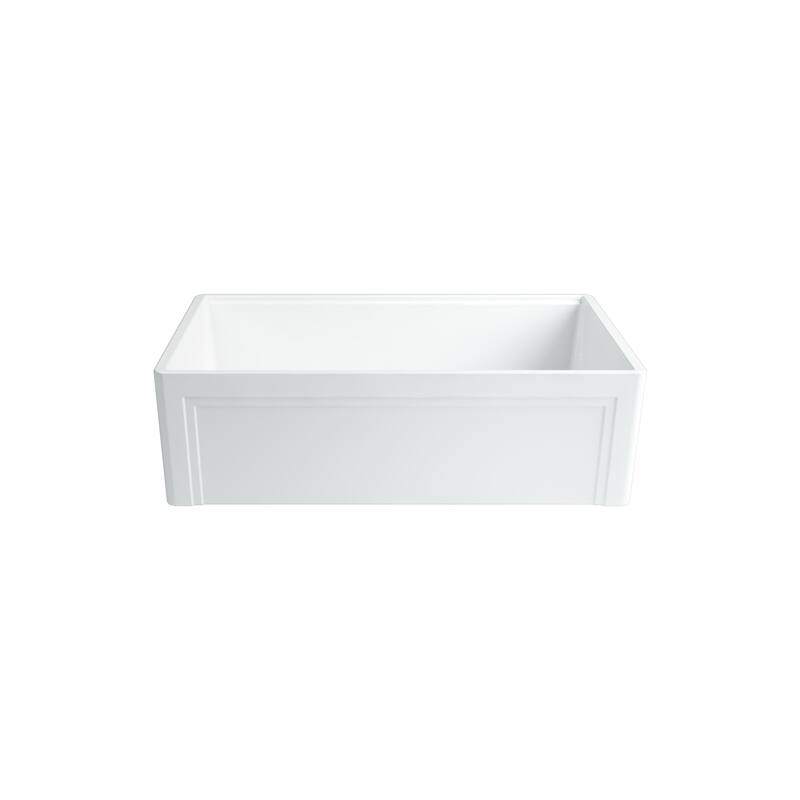 Devon 33in. Fireclay Workstation Reversible Farmhouse Kitchen Sink - 33