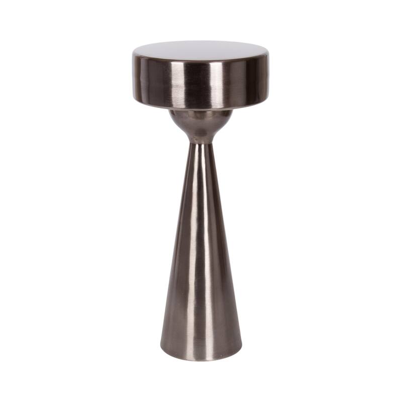 Kate and Laurel Solbrett Metal Table - 10x10x22 - Pewter