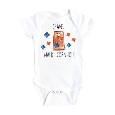 Cornhole Crawl - Baby Boy Girl Clothes Infant Bodysuit Funny Cute Newborn