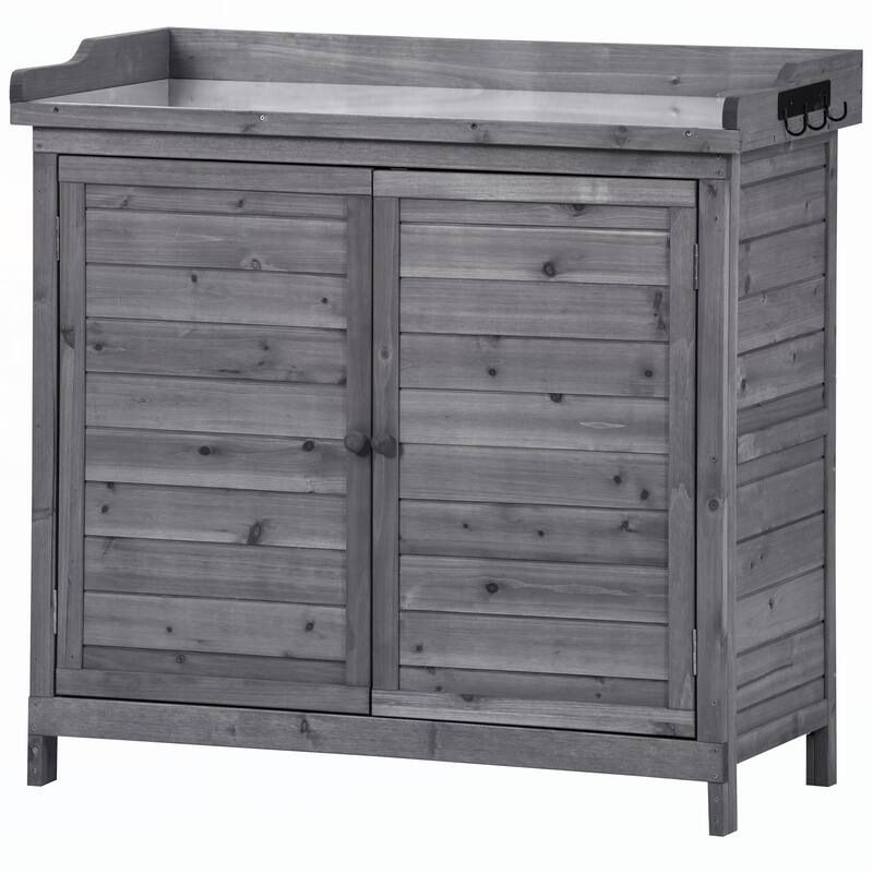 Outdoor 39" Potting Bench Table