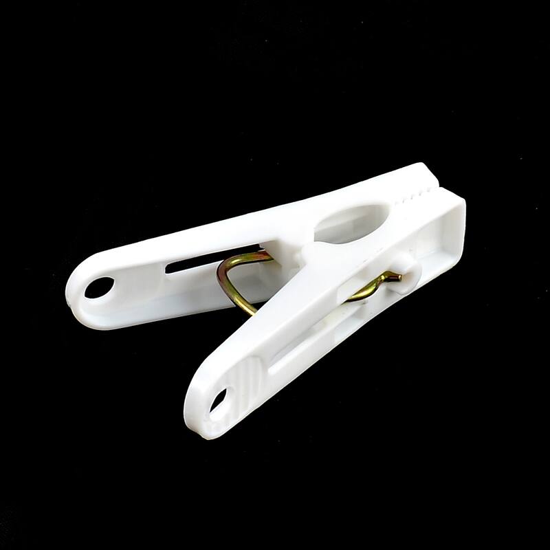 Clothes Socks Pants Airing Clips Clamps Clothespins Hanger 30pcs - Blue,Brown,White - 2.2" x 1.3"(L*W)