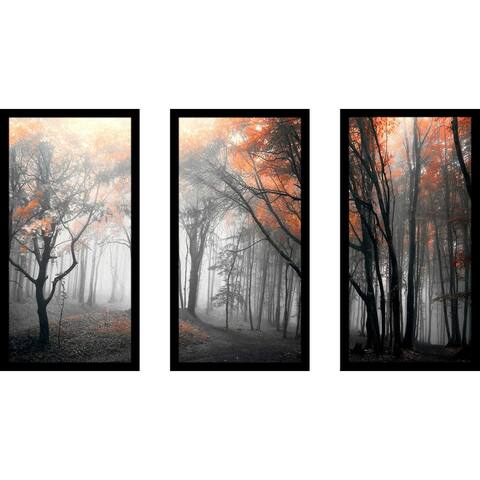"Autumn Woods" by PhotoINC Studio 3 Piece Print on Acrylic