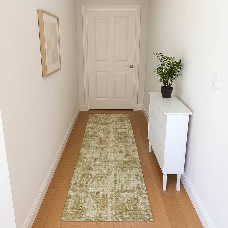 Premium Washable Super Soft Abstract Solid Mayfield Rug - Taupe - 2'3" x 7'6"
