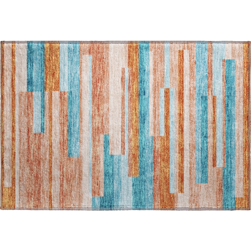 Premium Washable Super Soft Mosaic Stripe Mayfield Rug